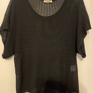 Eileen Fisher Black Short Sleeve Top